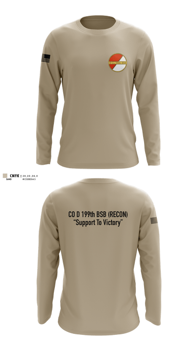 Co D 199TH BSB RECON 1334677 Long Sleeve Performance Shirt - 7