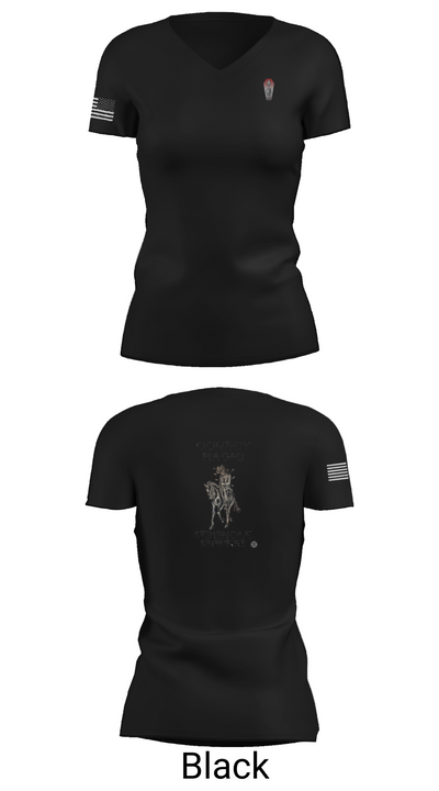 2-124IN SNIPER 8082556 Women's Short Sleeve V-neck Shirt - 28