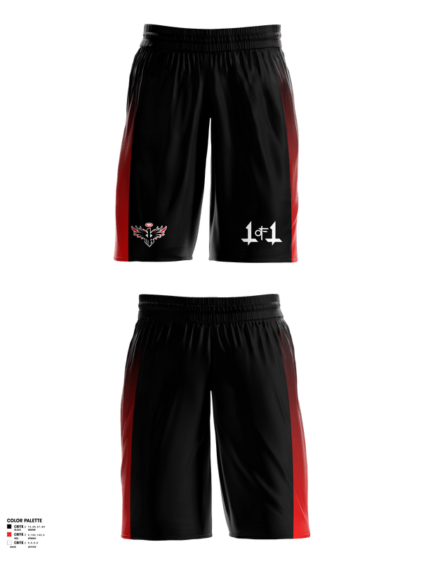 Mens Basketball Shorts, 1 of 1 elite, Men's Basketball, Teamtime, Team time, sublimation, custom sports apparel, team uniforms, spirit wear, spiritwear, sports uniforms, custom shirts, team store, custom team store, fundraiser sports, apparel fundraiser