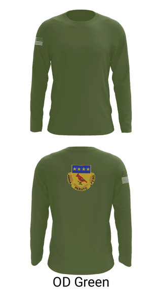 Long Sleeve Performance Shirt, Alpha BTRY 2/138th FA, National Guard, Teamtime, Team time, sublimation, custom sports apparel, team uniforms, spirit wear, spiritwear, sports uniforms, custom shirts, team store, custom team store, fundraiser sports, apparel fundraiser
