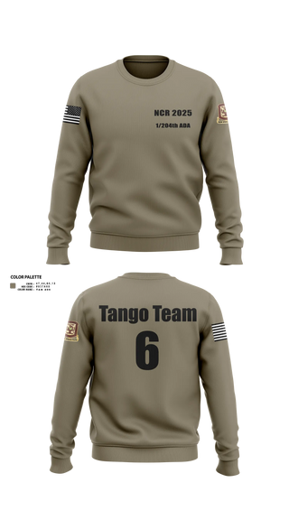 Crew Neck Sweatshirt, 1/204th ADA, , Teamtime, Team time, sublimation, custom sports apparel, team uniforms, spirit wear, spiritwear, sports uniforms, custom shirts, team store, custom team store, fundraiser sports, apparel fundraiser