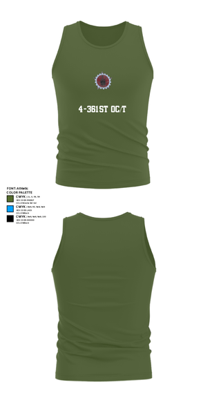 Tank Top, 4-361st OC/T, Army, Teamtime, Team time, sublimation, custom sports apparel, team uniforms, spirit wear, spiritwear, sports uniforms, custom shirts, team store, custom team store, fundraiser sports, apparel fundraiser
