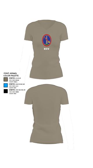 Women's Short Sleeve Vneck Shirt, MDW, Army, Teamtime, Team time, sublimation, custom sports apparel, team uniforms, spirit wear, spiritwear, sports uniforms, custom shirts, team store, custom team store, fundraiser sports, apparel fundraiser