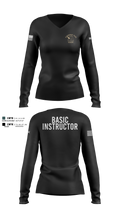 Academy-Basic Unit Women's Long Sleeve V-neck Shirt - 100