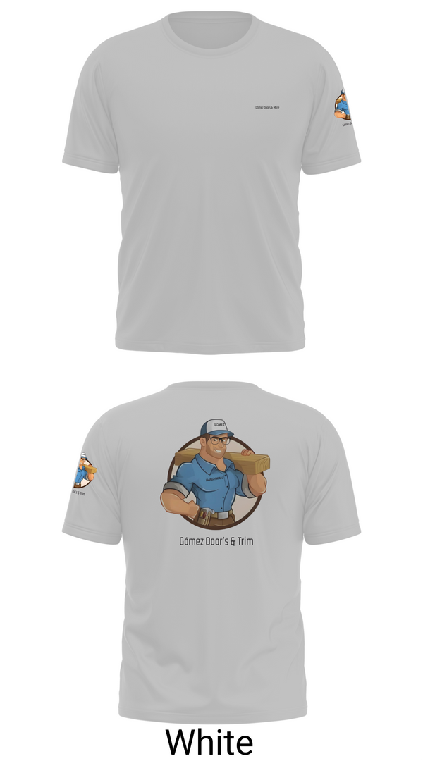 Old School Cotton Feel Shirt, Gómez Door’s & Trim, , Teamtime, Team time, sublimation, custom sports apparel, team uniforms, spirit wear, spiritwear, sports uniforms, custom shirts, team store, custom team store, fundraiser sports, apparel fundraiser