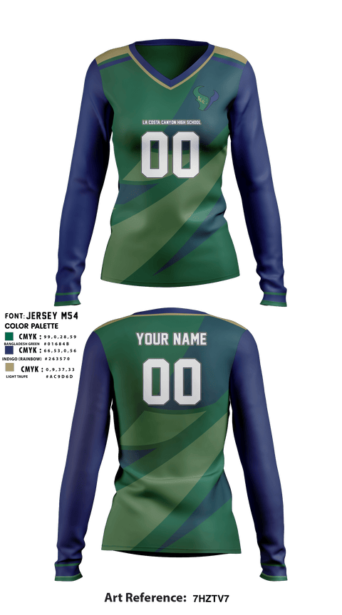 Long Sleeve Performance Shirt, La Costa Canyon High School Volleyball, Women's Volleyball, Teamtime, Team time, sublimation, custom sports apparel, team uniforms, spirit wear, spiritwear, sports uniforms, custom shirts, team store, custom team store, fundraiser sports, apparel fundraiser
