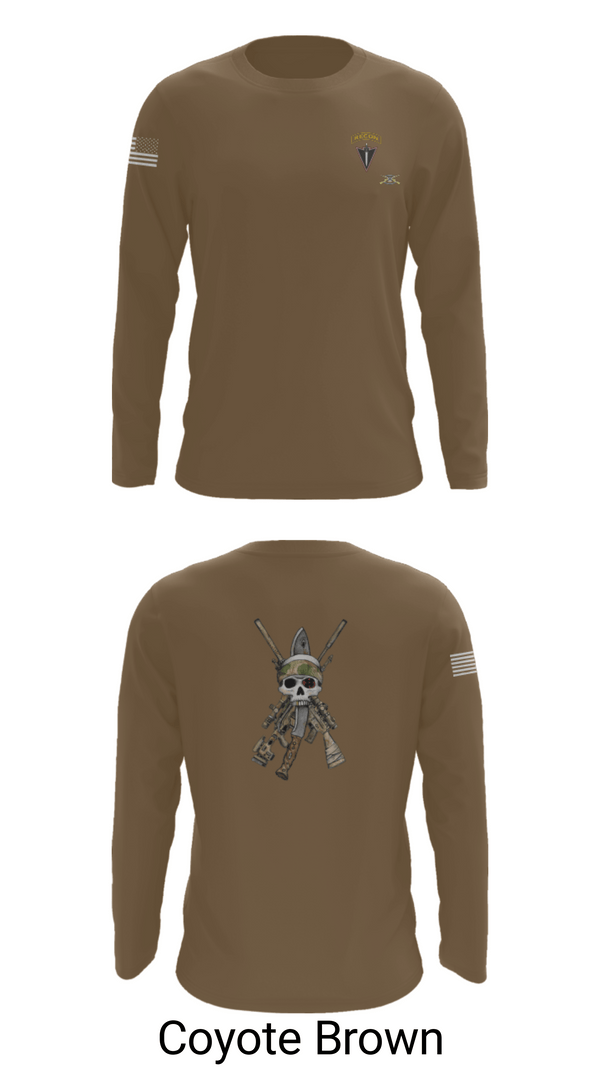 Long Sleeve Performance Shirt, HHC 2/130 IN, National Guard, Teamtime, Team time, sublimation, custom sports apparel, team uniforms, spirit wear, spiritwear, sports uniforms, custom shirts, team store, custom team store, fundraiser sports, apparel fundraiser