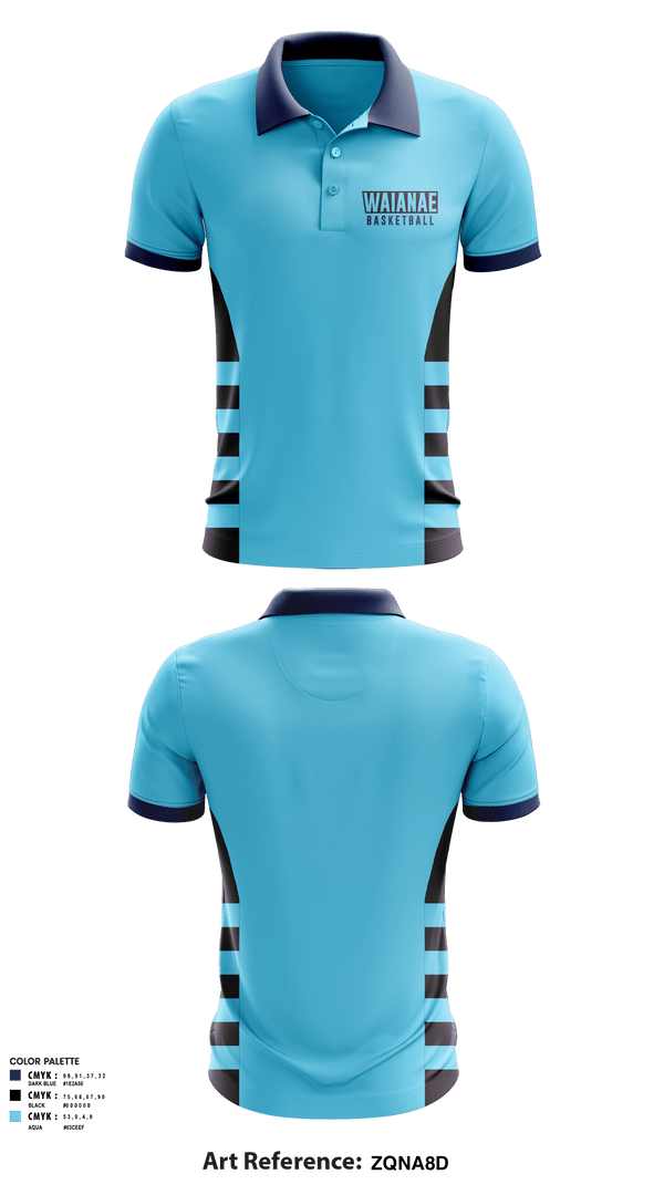 Short Sleeve Performance Polo, Waianae, Men's Basketball, Teamtime, Team time, sublimation, custom sports apparel, team uniforms, spirit wear, spiritwear, sports uniforms, custom shirts, team store, custom team store, fundraiser sports, apparel fundraiser