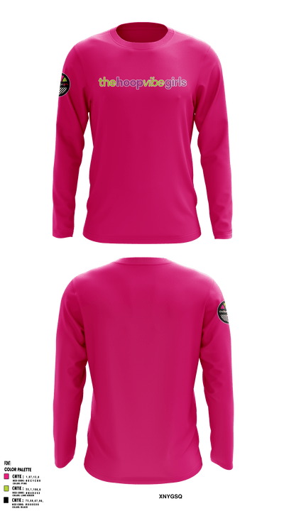 HOOP VIBE GIRLS Long Sleeve Performance Shirt - 1