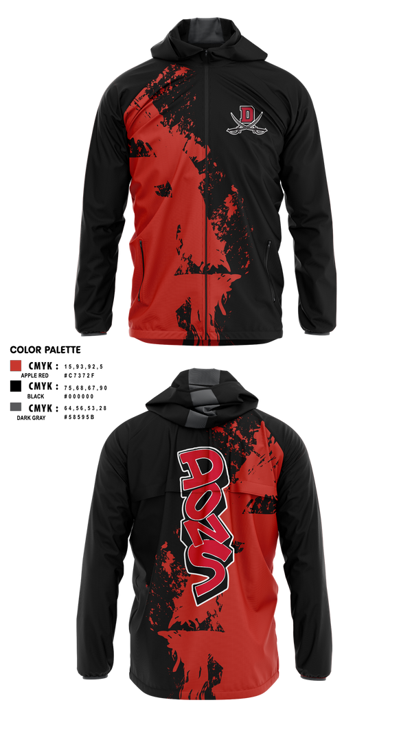 Windbreaker, Verdugo hills dons, , Teamtime, Team time, sublimation, custom sports apparel, team uniforms, spirit wear, spiritwear, sports uniforms, custom shirts, team store, custom team store, fundraiser sports, apparel fundraiser