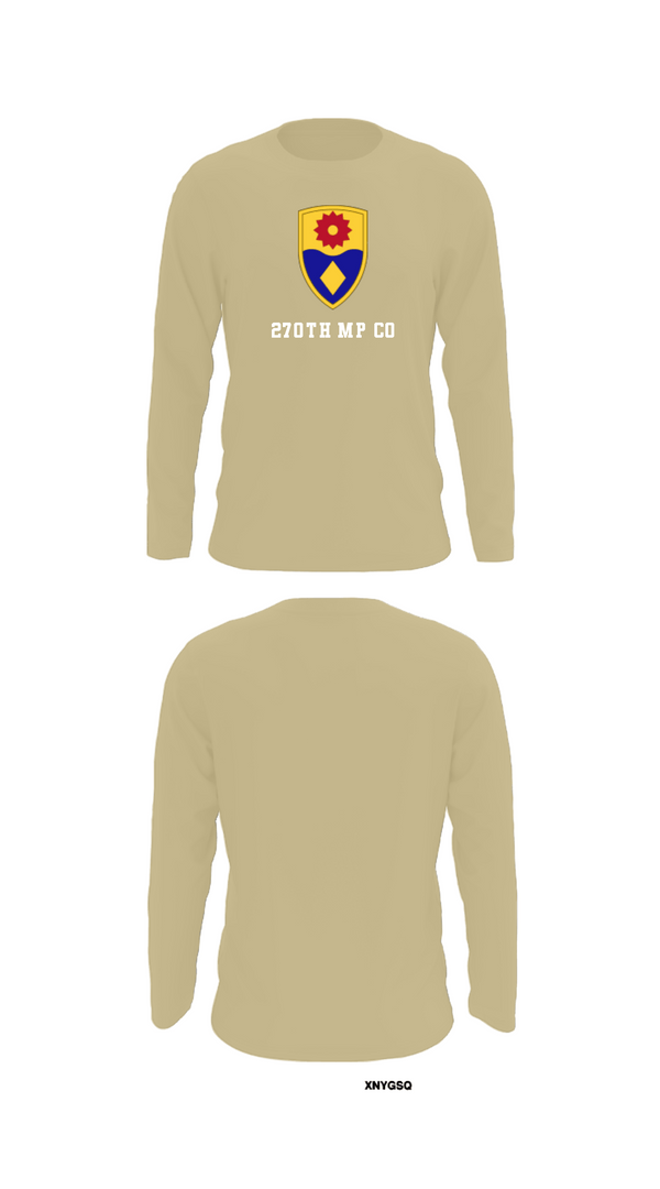 Long Sleeve Performance Shirt, 270th MP CO, National Guard, Teamtime, Team time, sublimation, custom sports apparel, team uniforms, spirit wear, spiritwear, sports uniforms, custom shirts, team store, custom team store, fundraiser sports, apparel fundraiser