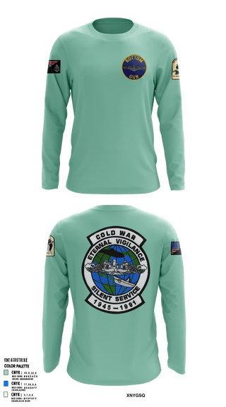 Long Sleeve Performance Shirt, USS James K Polk, Navy, Teamtime, Team time, sublimation, custom sports apparel, team uniforms, spirit wear, spiritwear, sports uniforms, custom shirts, team store, custom team store, fundraiser sports, apparel fundraiser