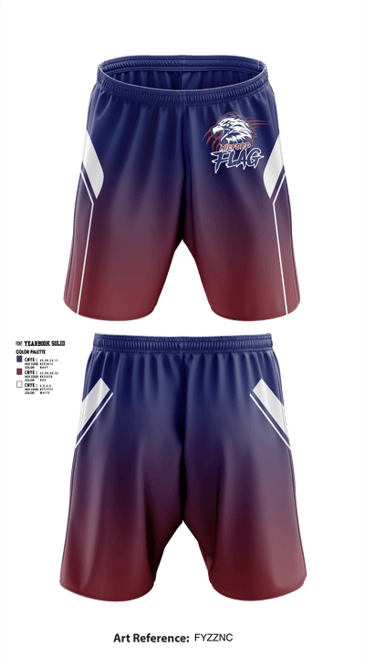 Milford Eagles Pop Warner Football and Cheer 85500081 Athletic Shorts With Pockets - 2