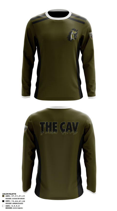 Long Sleeve Performance Shirt, Eastern Panhandle Cavalry, Football, Teamtime, Team time, sublimation, custom sports apparel, team uniforms, spirit wear, spiritwear, sports uniforms, custom shirts, team store, custom team store, fundraiser sports, apparel fundraiser