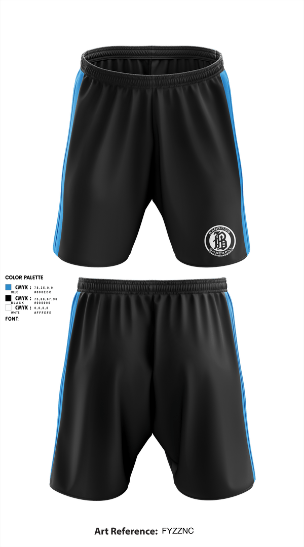 Athletic Shorts With Pockets, BANDITOS, Baseball, Teamtime, Team time, sublimation, custom sports apparel, team uniforms, spirit wear, spiritwear, sports uniforms, custom shirts, team store, custom team store, fundraiser sports, apparel fundraiser