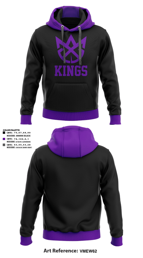 Hoodie, Kings, Men's Basketball, Teamtime, Team time, sublimation, custom sports apparel, team uniforms, spirit wear, spiritwear, sports uniforms, custom shirts, team store, custom team store, fundraiser sports, apparel fundraiser