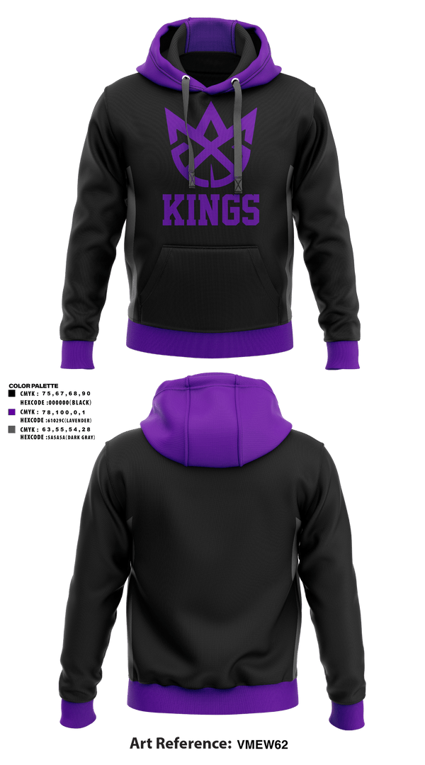 Hoodie, Kings, Men's Basketball, Teamtime, Team time, sublimation, custom sports apparel, team uniforms, spirit wear, spiritwear, sports uniforms, custom shirts, team store, custom team store, fundraiser sports, apparel fundraiser