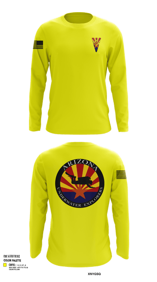 Long Sleeve Performance Shirt, Arizona Underwater Explorers, Police, Teamtime, Team time, sublimation, custom sports apparel, team uniforms, spirit wear, spiritwear, sports uniforms, custom shirts, team store, custom team store, fundraiser sports, apparel fundraiser