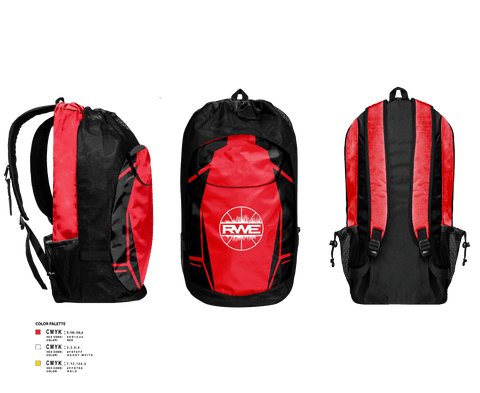 Gear Bag, RWE, Women's Basketball, Teamtime, Team time, sublimation, custom sports apparel, team uniforms, spirit wear, spiritwear, sports uniforms, custom shirts, team store, custom team store, fundraiser sports, apparel fundraiser