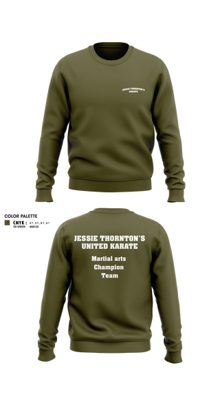Crew Neck Sweatshirt, JESSIE THORNTON’S KARATE, , Teamtime, Team time, sublimation, custom sports apparel, team uniforms, spirit wear, spiritwear, sports uniforms, custom shirts, team store, custom team store, fundraiser sports, apparel fundraiser