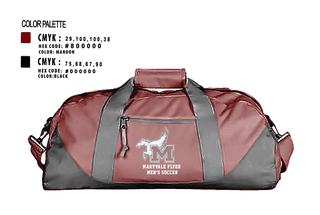 Duffle Bag, Maryvale flyer, Men's Soccer, Teamtime, Team time, sublimation, custom sports apparel, team uniforms, spirit wear, spiritwear, sports uniforms, custom shirts, team store, custom team store, fundraiser sports, apparel fundraiser