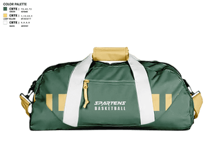 Duffle Bag, Spartens, Men's Basketball, Teamtime, Team time, sublimation, custom sports apparel, team uniforms, spirit wear, spiritwear, sports uniforms, custom shirts, team store, custom team store, fundraiser sports, apparel fundraiser