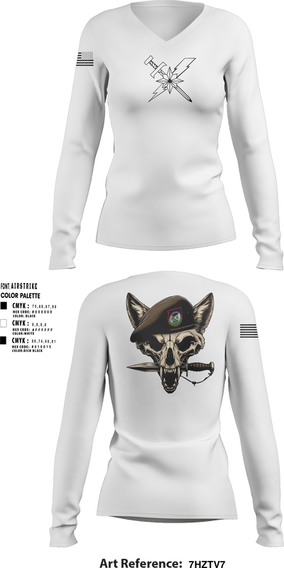82EASOS 24073649 Women's Long Sleeve V-neck Shirt - 7