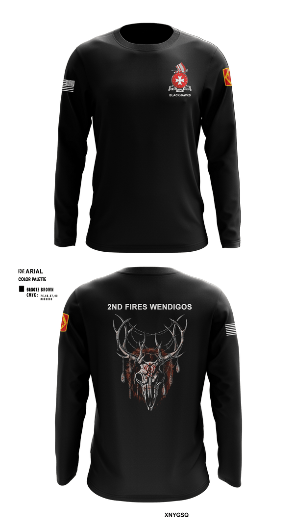 Long Sleeve Performance Shirt, Bravo 1st BN 14th FAR, Army, Teamtime, Team time, sublimation, custom sports apparel, team uniforms, spirit wear, spiritwear, sports uniforms, custom shirts, team store, custom team store, fundraiser sports, apparel fundraiser