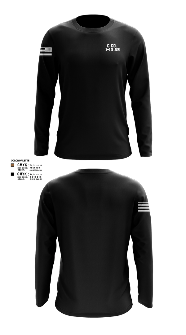 Long Sleeve Performance Shirt, C Co. 1-10 AB, , Teamtime, Team time, sublimation, custom sports apparel, team uniforms, spirit wear, spiritwear, sports uniforms, custom shirts, team store, custom team store, fundraiser sports, apparel fundraiser
