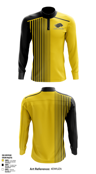 Manila Middle School Volleyball 11033273 Quarter Zip Jacket - 1