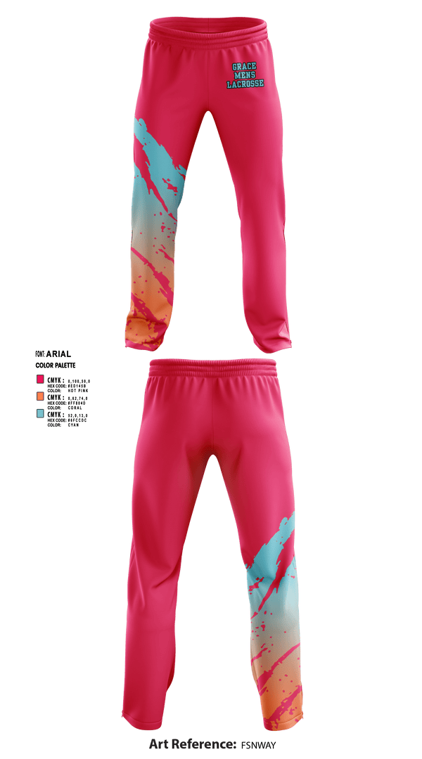 Sweatpants, Grace, Men's Lacrosse, Teamtime, Team time, sublimation, custom sports apparel, team uniforms, spirit wear, spiritwear, sports uniforms, custom shirts, team store, custom team store, fundraiser sports, apparel fundraiser