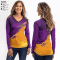 Westgate High School Volleyball 18819670 Women's Long Sleeve V-neck Shirt - 3