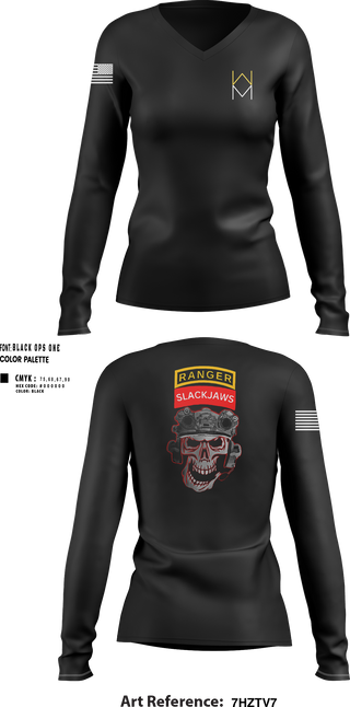 Women's Long Sleeve Vneck Shirt, B Co 1-8IN, , Teamtime, Team time, sublimation, custom sports apparel, team uniforms, spirit wear, spiritwear, sports uniforms, custom shirts, team store, custom team store, fundraiser sports, apparel fundraiser