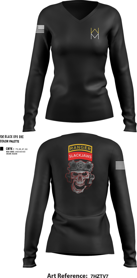 Women's Long Sleeve Vneck Shirt, B Co 1-8IN, , Teamtime, Team time, sublimation, custom sports apparel, team uniforms, spirit wear, spiritwear, sports uniforms, custom shirts, team store, custom team store, fundraiser sports, apparel fundraiser