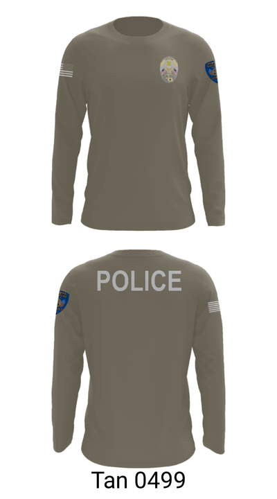 Miami Police Department 88232990 Long Sleeve Performance Shirt - 63