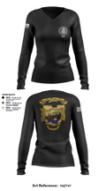 220 BPOA 59828515 Women's Long Sleeve V-neck Shirt - 1
