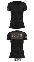 VQ-3 DET TRVS 52792969 Women's Short Sleeve V-neck Shirt - 27