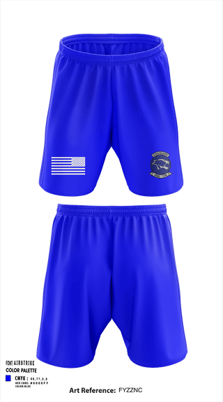 Athletic Shorts With Pockets, VAQ-139 Cougars, Navy, Teamtime, Team time, sublimation, custom sports apparel, team uniforms, spirit wear, spiritwear, sports uniforms, custom shirts, team store, custom team store, fundraiser sports, apparel fundraiser