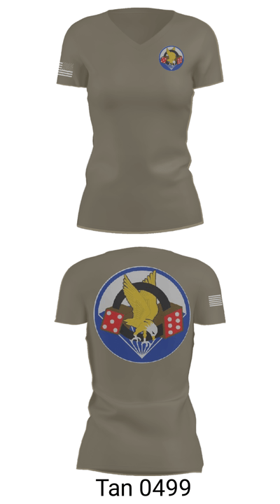 506th PIR 79913322 Women's Short Sleeve V-neck Shirt - 68
