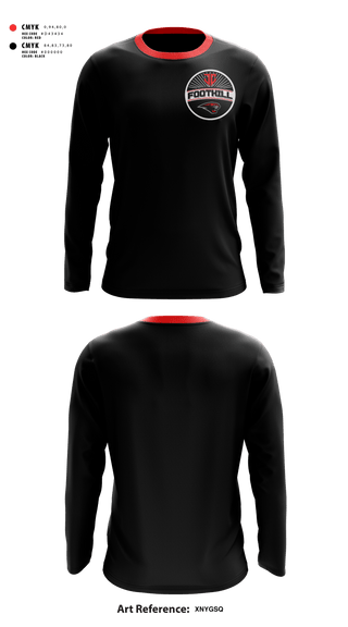 Long Sleeve Performance Shirt, Foothill Jr Cougars Football and Cheer, Football, Teamtime, Team time, sublimation, custom sports apparel, team uniforms, spirit wear, spiritwear, sports uniforms, custom shirts, team store, custom team store, fundraiser sports, apparel fundraiser