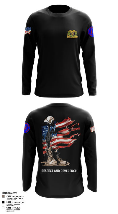 962D QUARTERMASTER COMPANY (MORTUARY AFFAIRS) 48662806 Long Sleeve Performance Shirt - 6