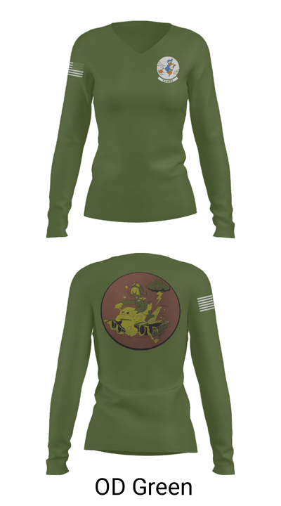 6 AMXS 55831023 Women's Long Sleeve V-neck Shirt - 57