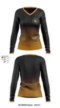 Glazers Elite 68139878 Women's Long Sleeve V-neck Shirt - 1