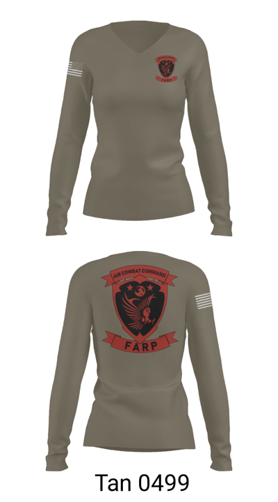 FARP 36719357 Women's Long Sleeve V-neck Shirt - 77