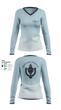 Wilcox Communities Pelotonia 69272562 Women's Long Sleeve V-neck Shirt - 4