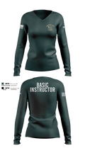 Academy-Basic Unit Women's Long Sleeve V-neck Shirt - 101