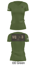 VQ-3 DET TRVS 52792969 Women's Short Sleeve V-neck Shirt - 46