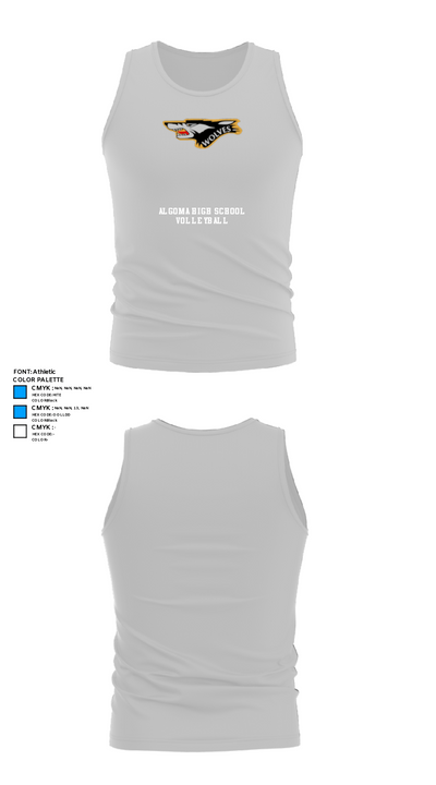 Algoma High School Volleyball 71592307 Tank Top - 13