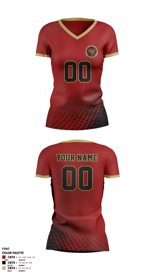 Women's Short Sleeve Vneck Shirt, McIntosh County Academy Volleyball, Women's Volleyball, Teamtime, Team time, sublimation, custom sports apparel, team uniforms, spirit wear, spiritwear, sports uniforms, custom shirts, team store, custom team store, fundraiser sports, apparel fundraiser