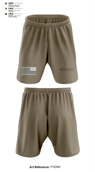Athletic Shorts With Pockets, Veterans and Friends, Inc., , Teamtime, Team time, sublimation, custom sports apparel, team uniforms, spirit wear, spiritwear, sports uniforms, custom shirts, team store, custom team store, fundraiser sports, apparel fundraiser